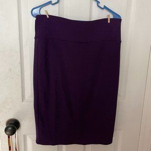 LulaRoe Cassie Skirt. Dark Purple. Size L